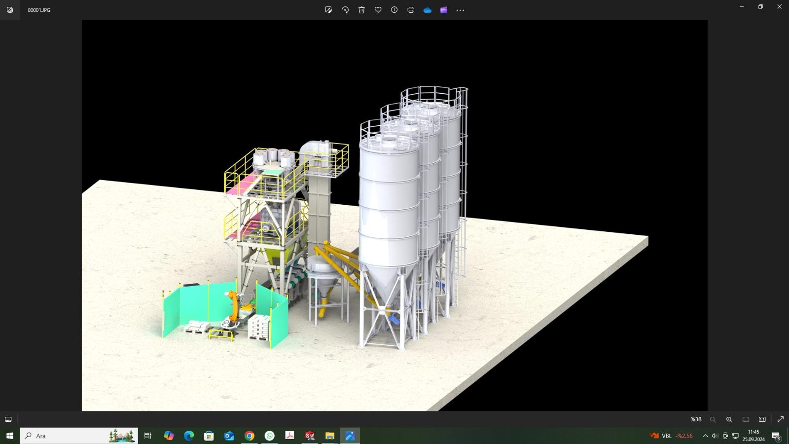 Vertical dry mortar production line OSK-2 - 3