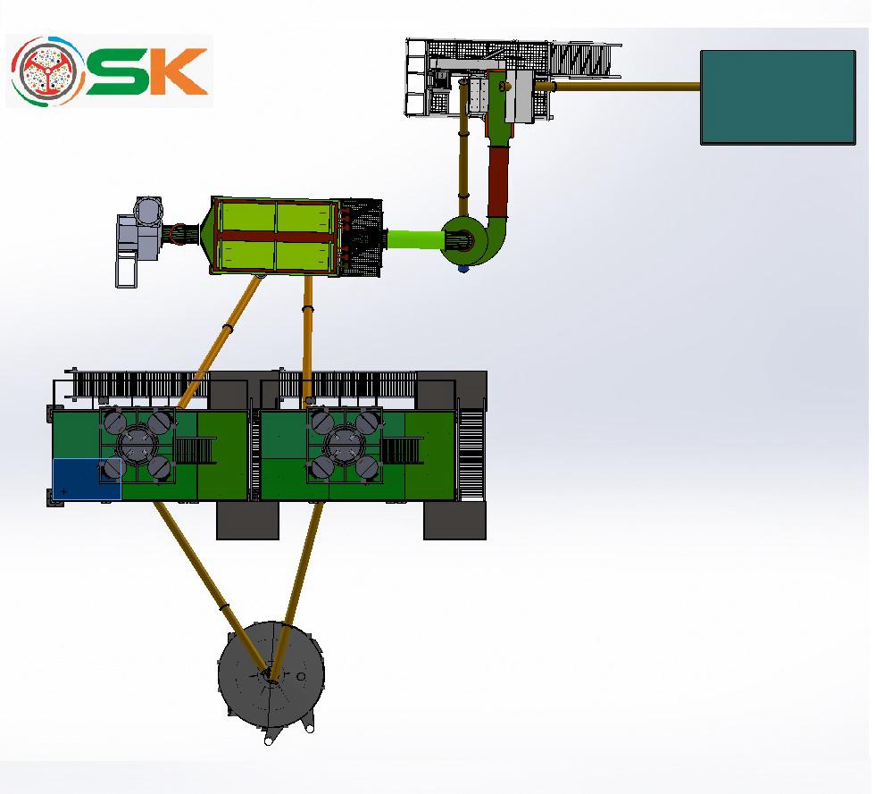Simple dry mortar production line OSK3 - 2